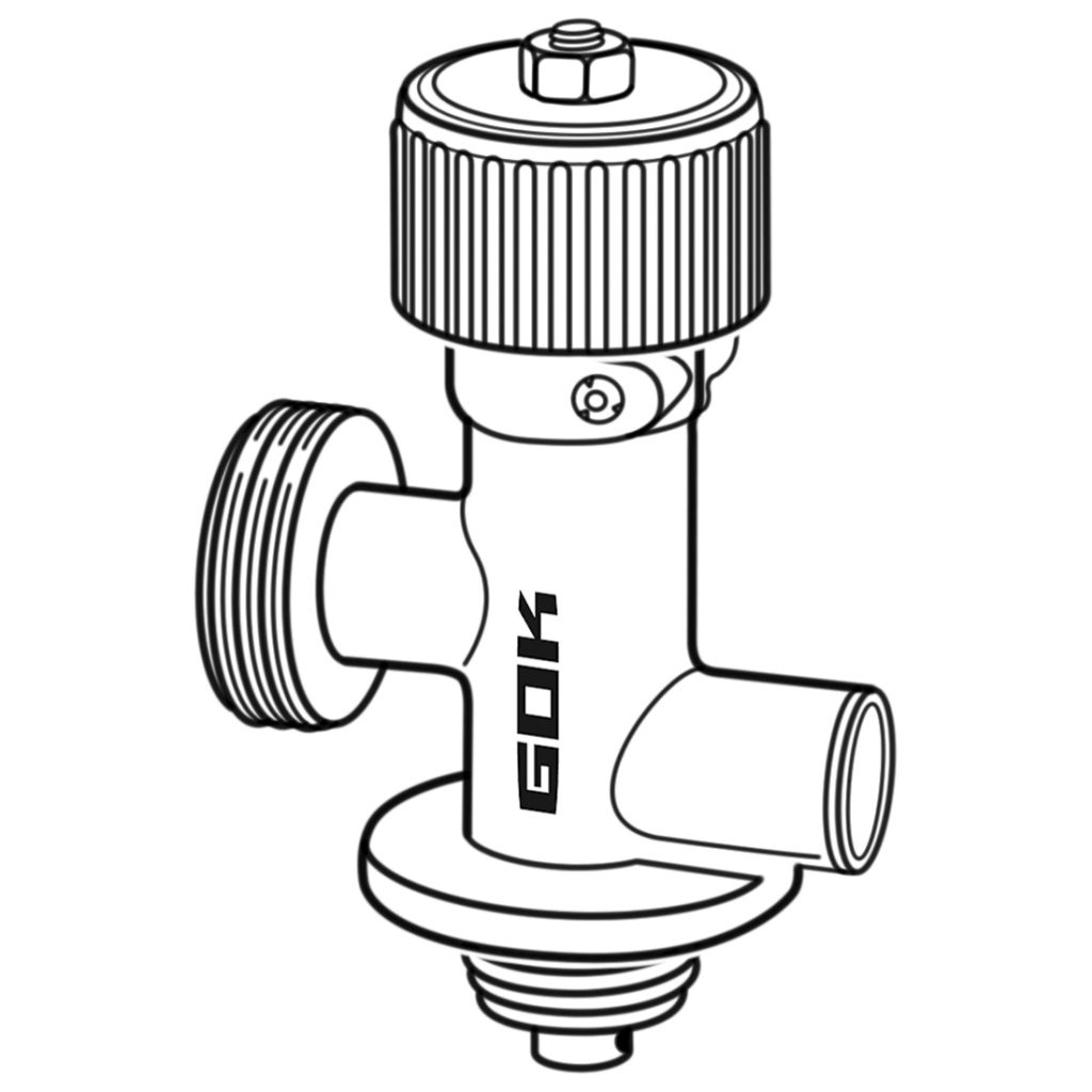 GOK Gasflaschenventil Typ CGV für Butan-Gasflaschen, SB-verpackt ~ 310/827