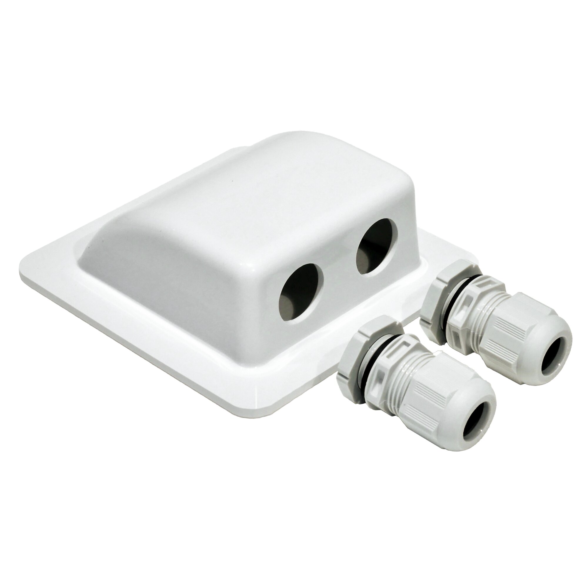 SOLARA® Dachdurchführung 2 Ausgänge, weiß ~ 323/578