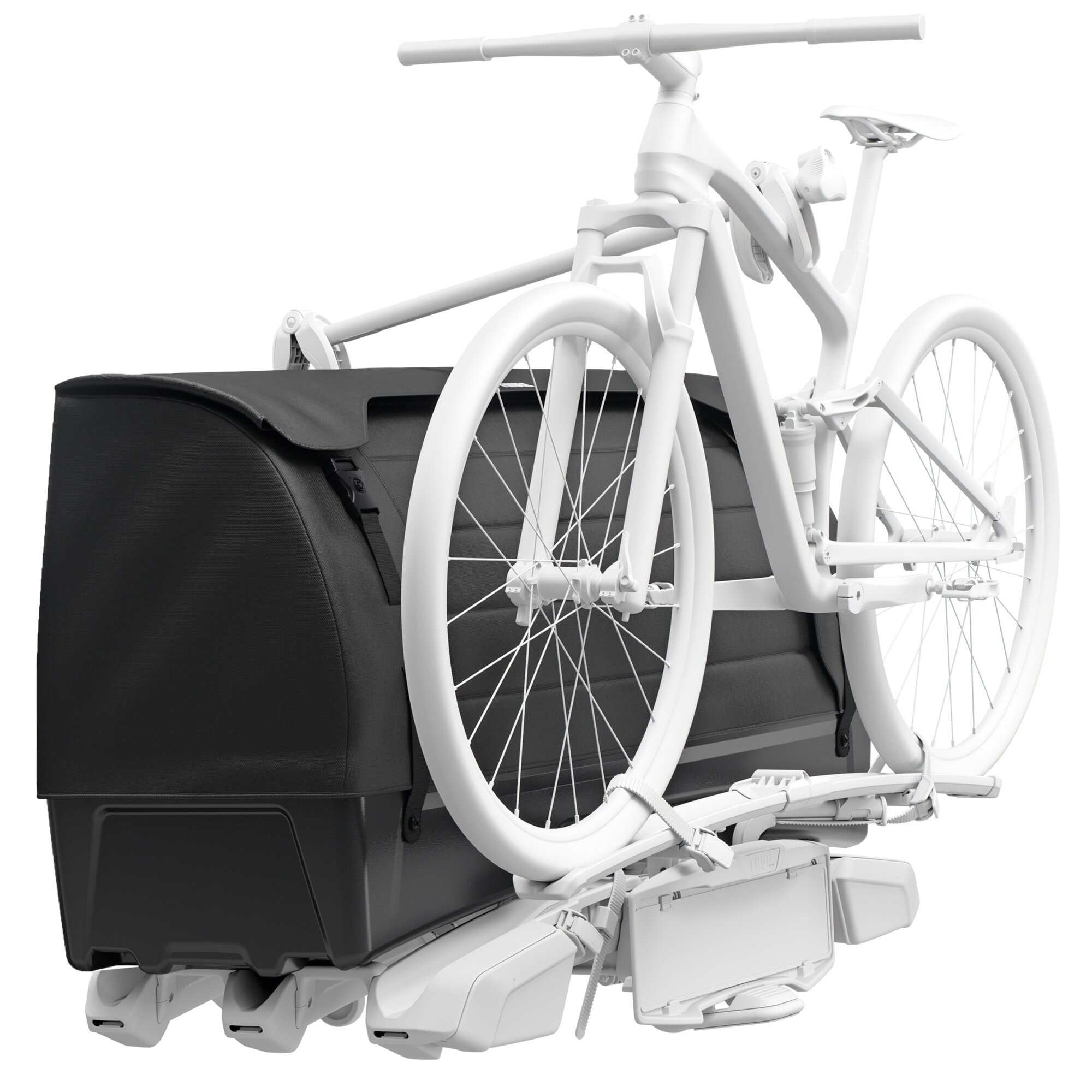 Thule Fahrradhalter für Fahrradträger Thule EasyFold 3 3 Bikes mit Thule Heckbox Onto 2 ~ 89 184