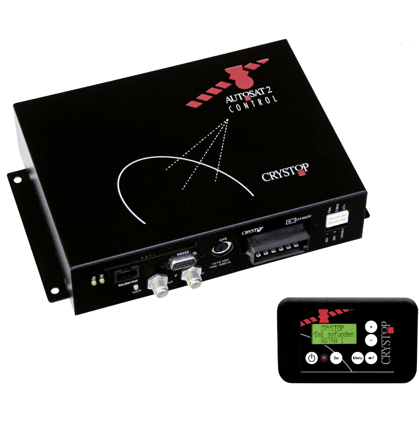 Crystop-AutoSat-2F-Controlbox-und-Bedienteil AutoSat 2F Control – Steuergerät