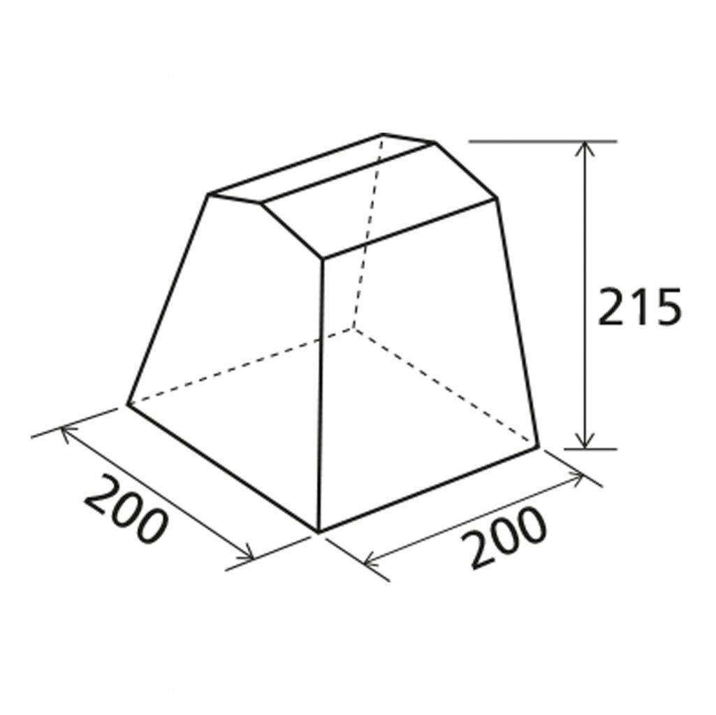 Brunner Küchenzelt Gusto III NG, 2 x 2 m, dunkelgrau ~ 070/991