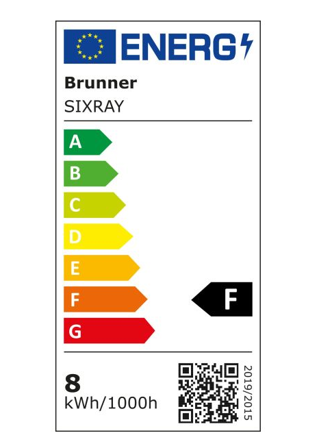 Brunner Schirmlampe Sixray, beige, EEK: F ~ 320/412
