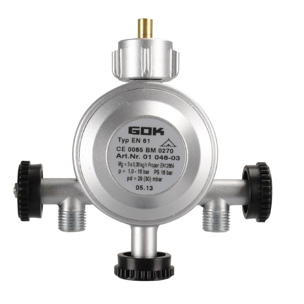 GOK Niederdruckregler 3 Abgänge 30 mbar