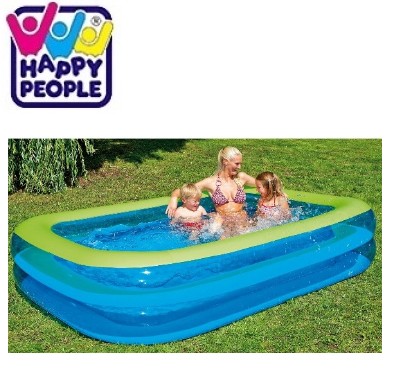 Aufblasbares Becken, Kinderbecken, Outdoor, Wasserbecken, Blau-Grün Kombi, 
