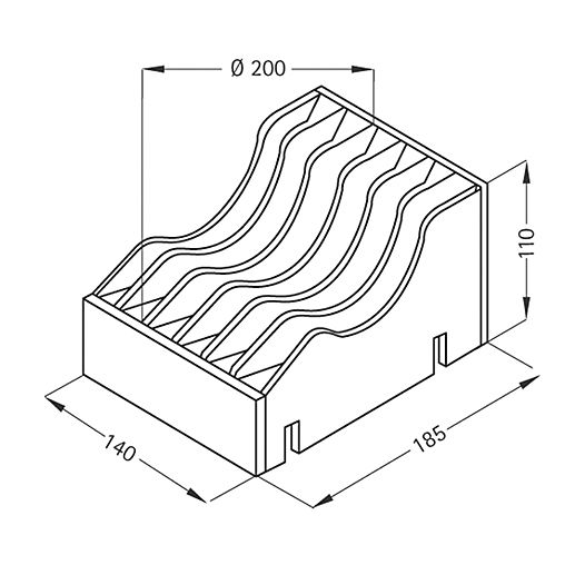 Froli® Tellerhalter 1 Stück  ~ 550/230