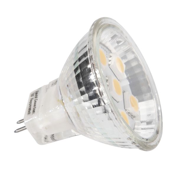 David Communication LED-Leuchtmittel CRI 80, 6er SMD Spot MR11, Sockel GU4, EEK: F ~ 322/086