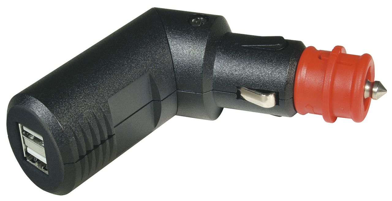 Pro Car Winkelbarer Doppel USB-Ladestecker   ~ 324/053