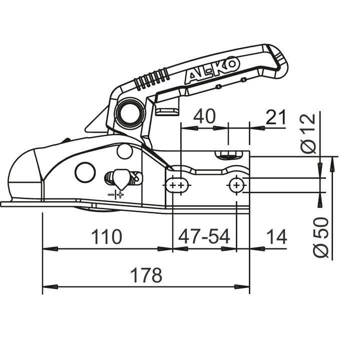 AL-KO Kugelkupplung AL-KO AK 161 ~ 126/008