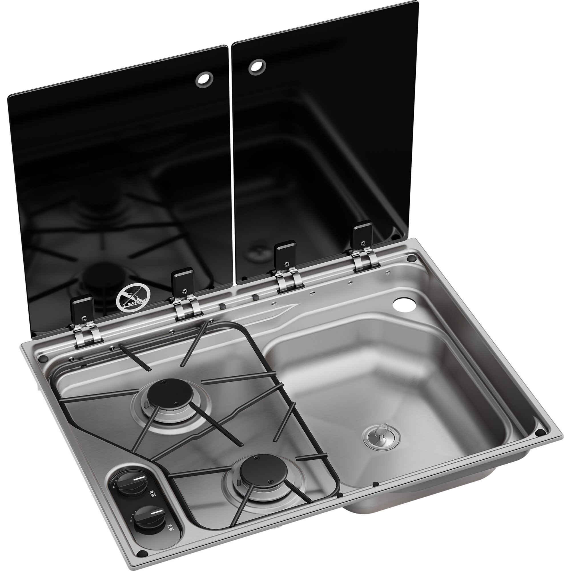 Dometic Kocher-Spülenkombination Dometic CVC1600G, Becken rechts ~ 41 429