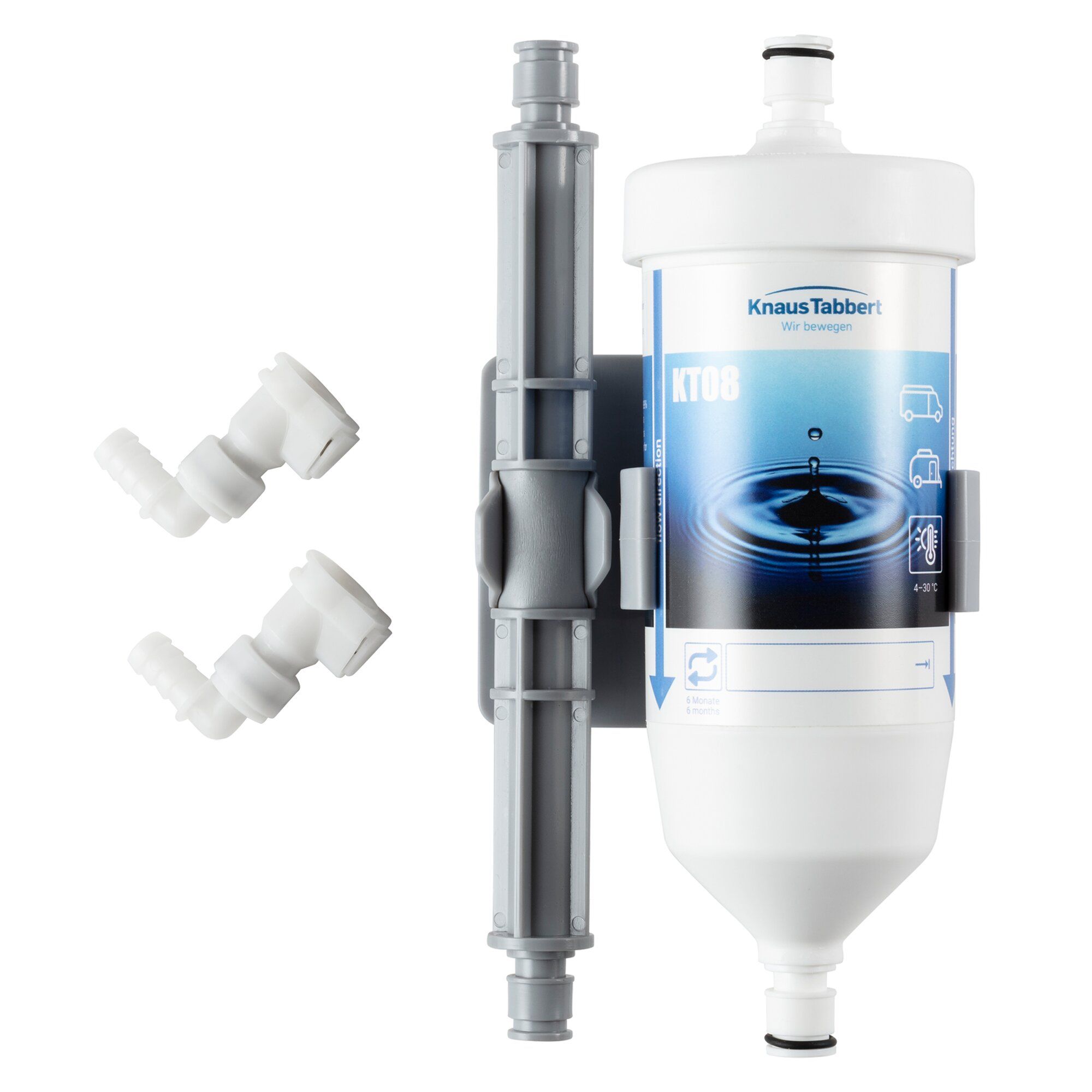 Knaus Umrüst-Set Wasserfilter bluuwater, Anschluss 90° ~ 300/322