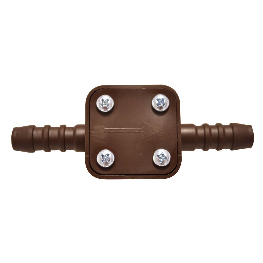 Barwig Rückschlagventil 10 mm Rückseite mit Flussrichtung
