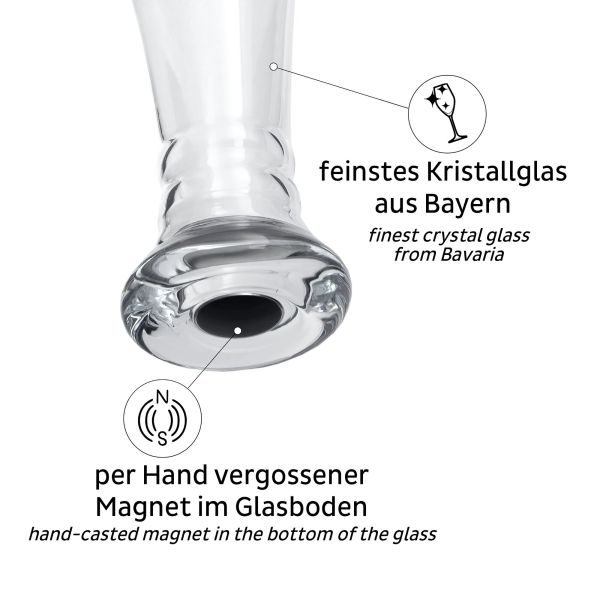 silwy® Magnet-Kristallglas Weißbierglas ~ 550/776