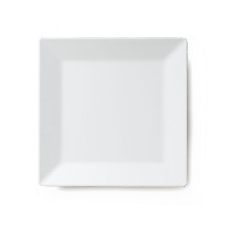 Q Squared Diamond Collection Teller 18 cm x 18 cm Weiss 100% Melamin - 010010