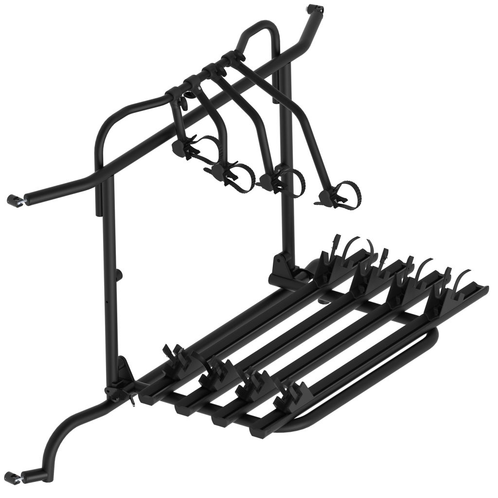 EuroCarry® Scharnier-Fahrradträger MB Sprinter, VW Crafter Generation 1, für 4 Räder ~ 136/740