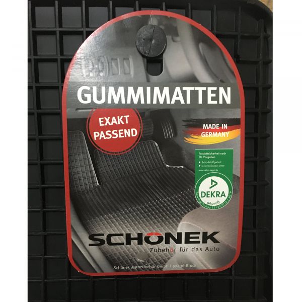 Schönek Passform Gummimatte 2-tlg. Mercedes-Benz Vaneo W414, 2001 – 2005 ~ 430/138