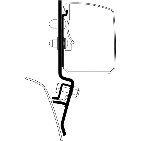 Thule® Adapter VW T2 / T3, für Thule 3200 ~ 89 987