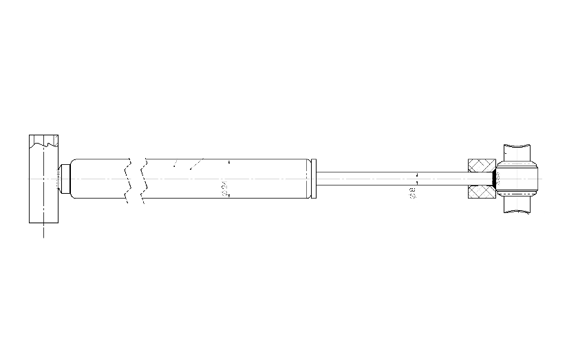 Auflaufstoßdämpfer AL-KO 42/51cm Skizze