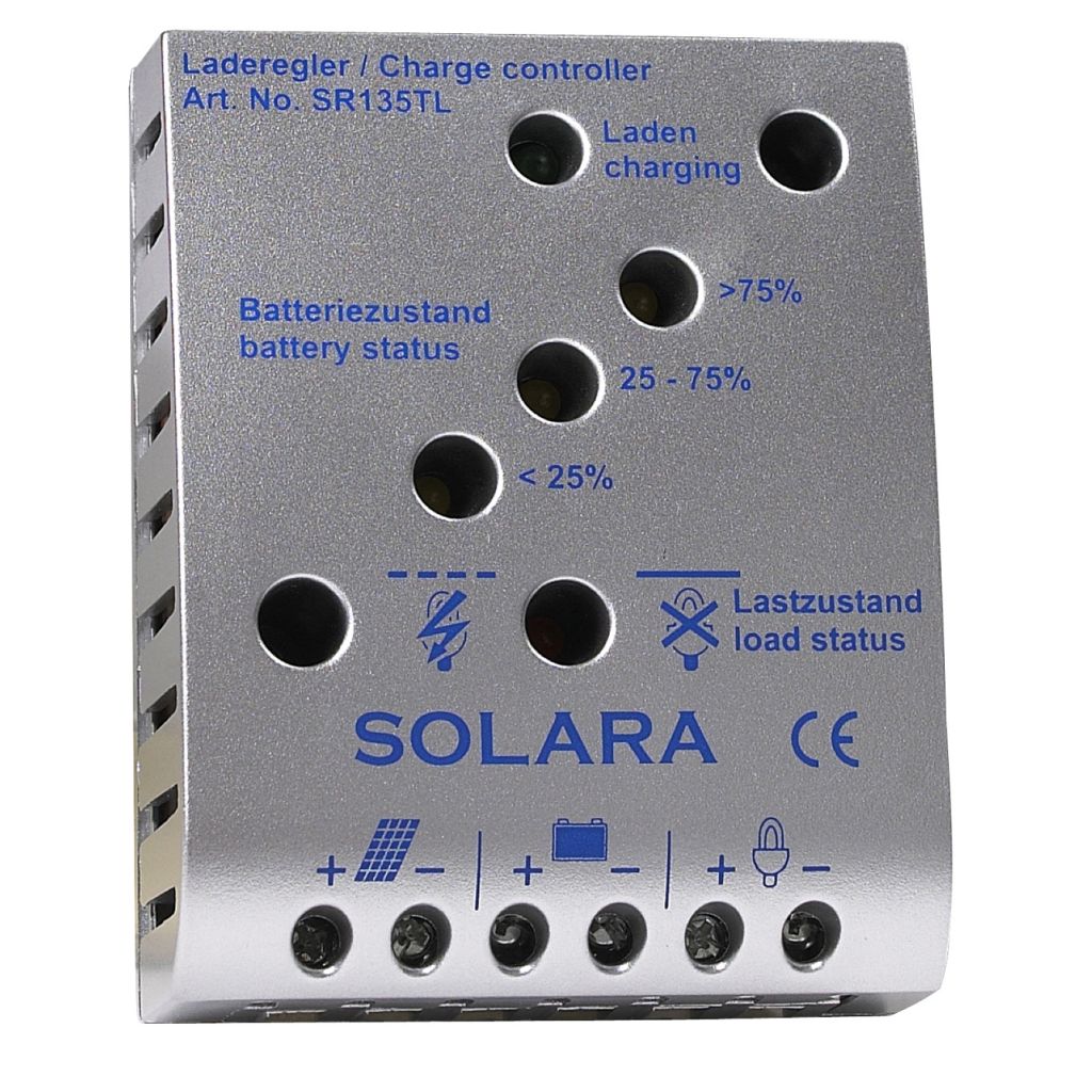 SOLARA® Laderegler SR85TL, 90 W / 5 A  ~ 322/453