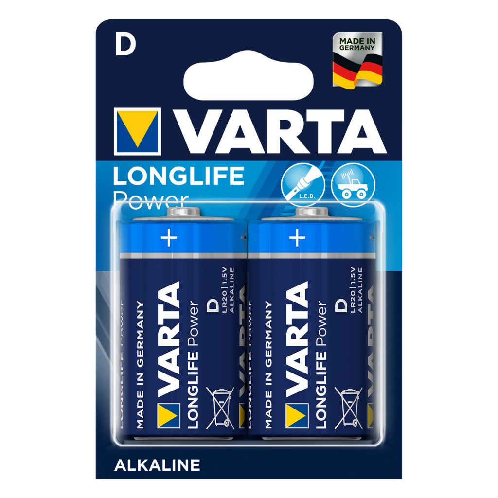 VARTA Varta Longlife Power D BL2, 2 Stück ~ 322/743