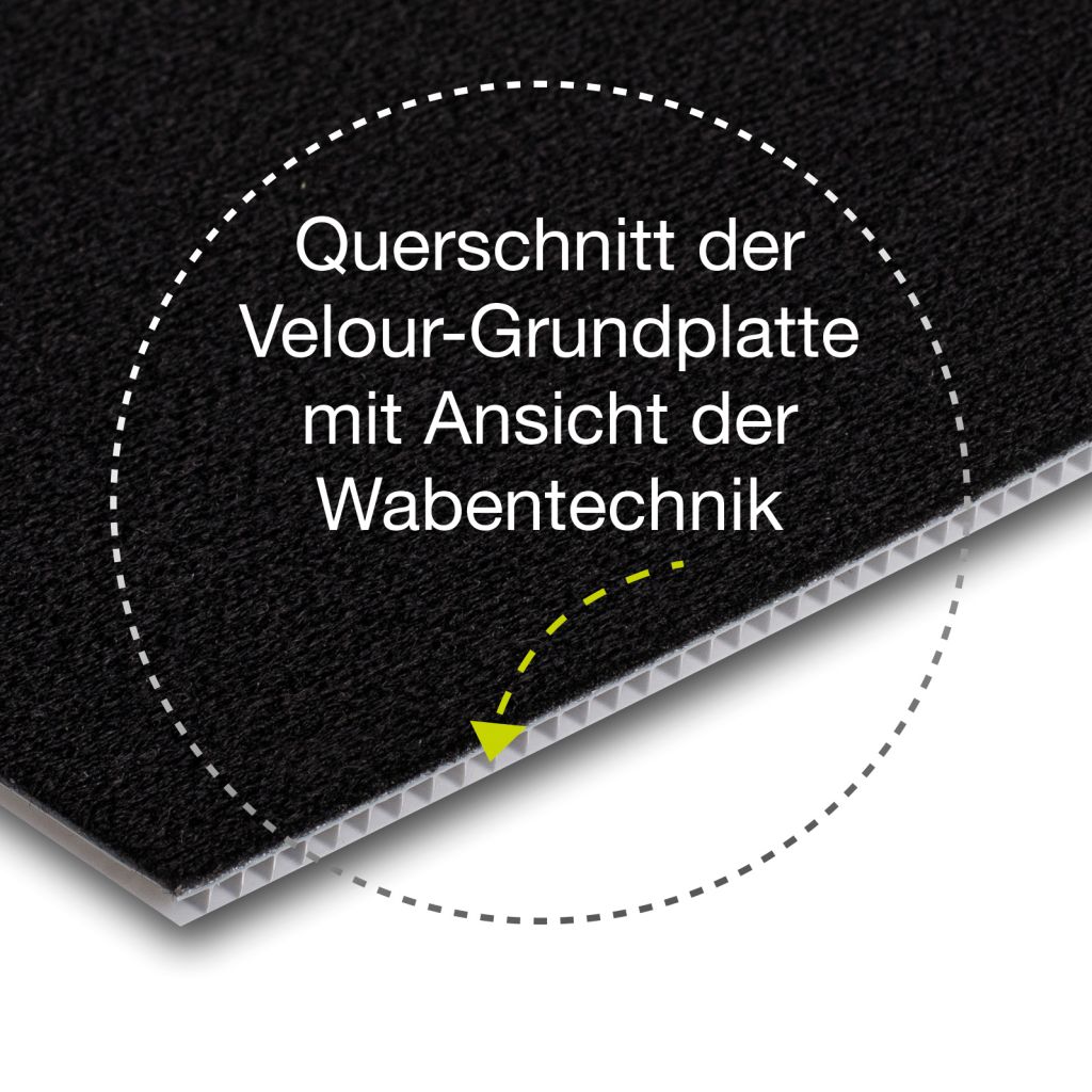Purvario Grundplatte Vario System Basis I-b, 500 x 300 x 4 mm ~ 551/100