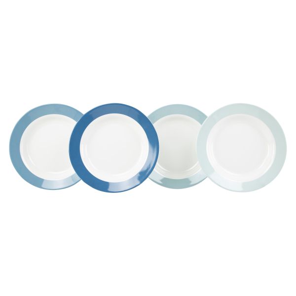 Gimex® Suppenteller Sky, 4er-Set, blau ~ 550/994