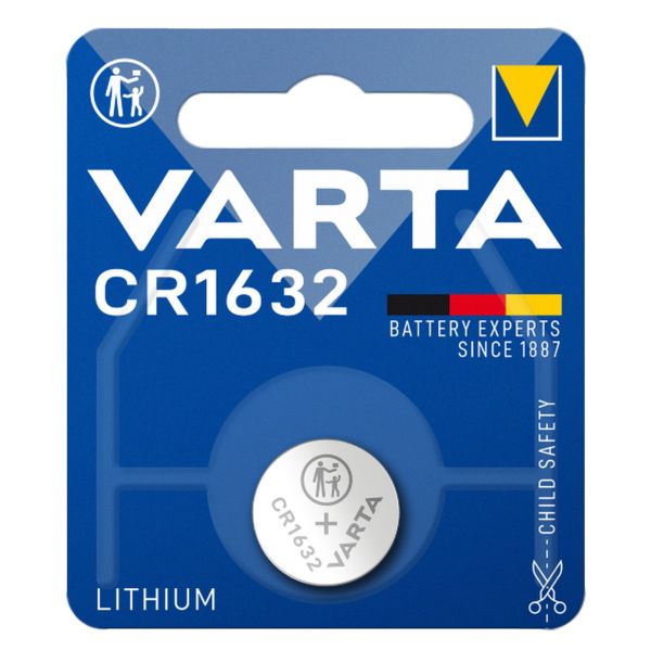 VARTA Hightech-Lithium-Knopfzelle, Lithium Coin CR1632 ~ 322/765