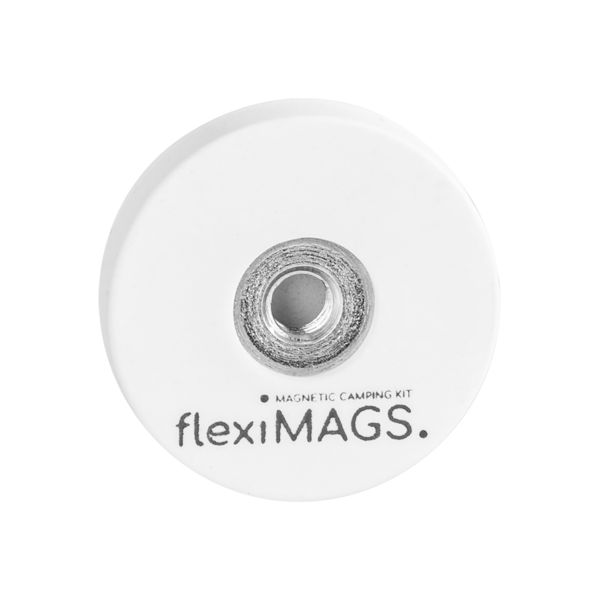 flexiMAGS Magnet rund flexiMAG-22, weiß, 4er-Set ~ 610/404