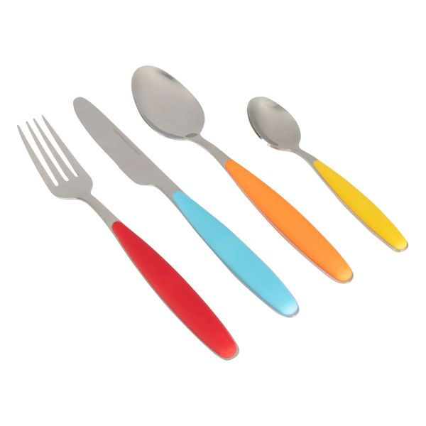 Gimex® Besteckset Grey Line, bunt, 16-teilig ~ 550/105