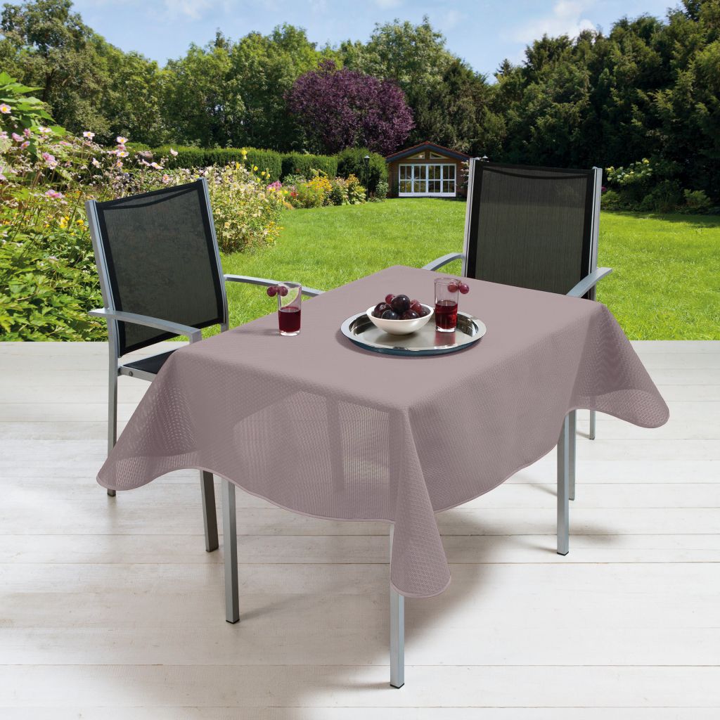 Friedola® Gartentischdecke Milano 130 x 180 cm, lilac grey ~ 503/395