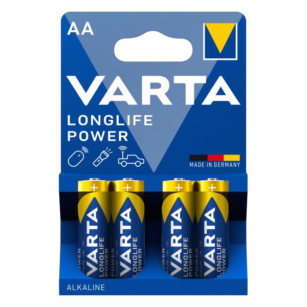 VARTA Batterie Longlife Power AA BL4, 4 Stück ~ 322/741