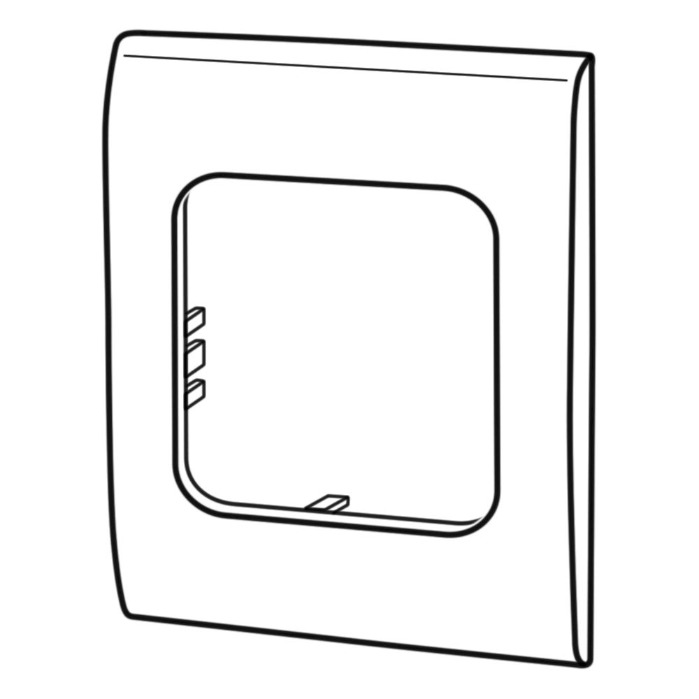 GOK Abdeckrahmen schwarz für Caramatic TwoControl ~ 311/154