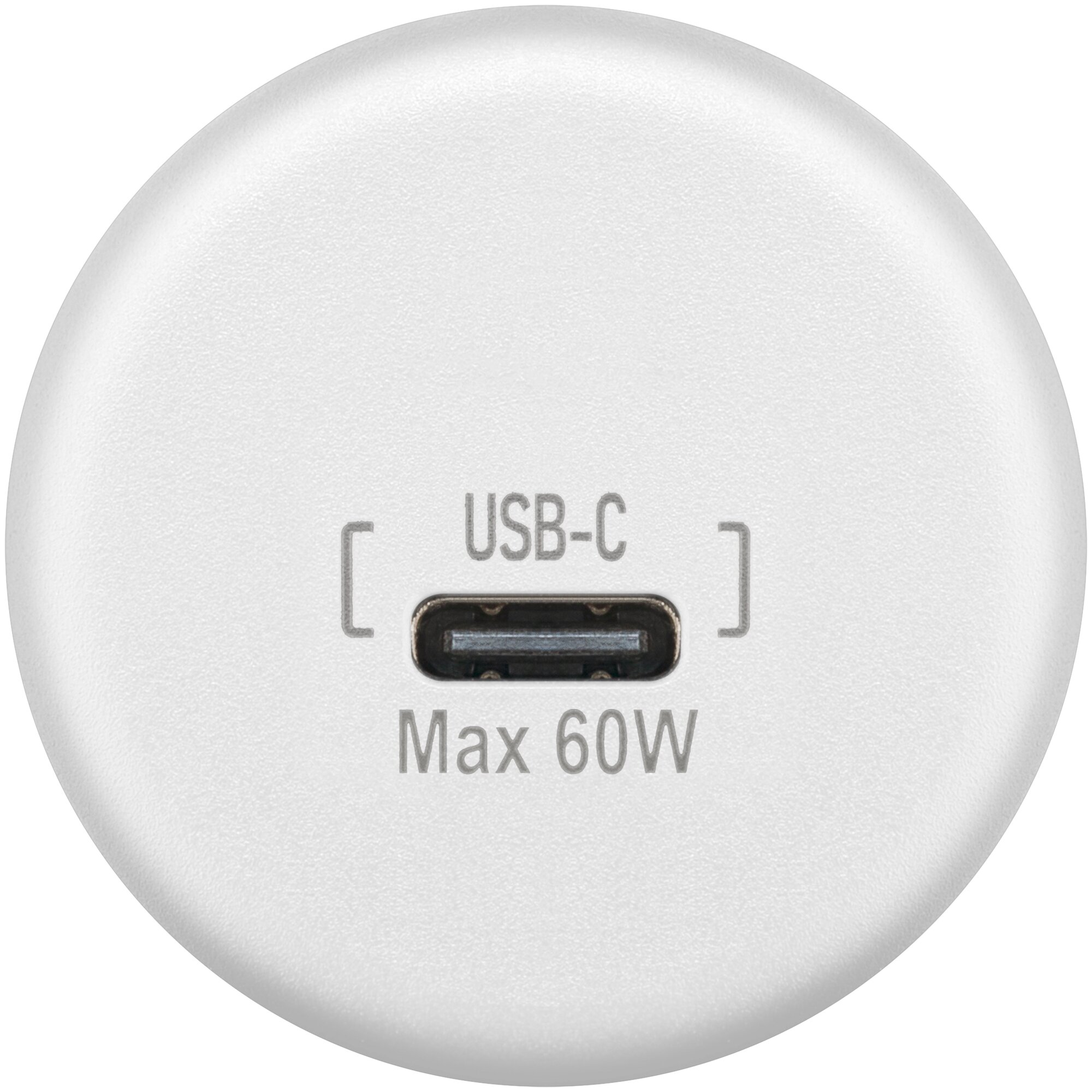 wentronic Einbauladegerät USB-C 60 W, weiß ~ 324/065