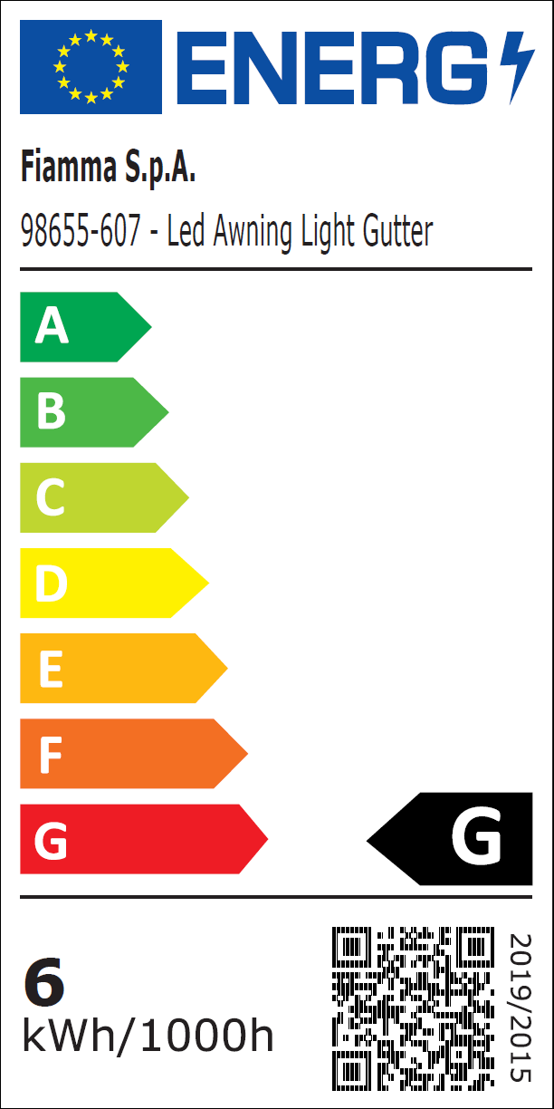 Fiamma® LED Türbeleuchtung mit Rinne, EEK G  ~ 071/730