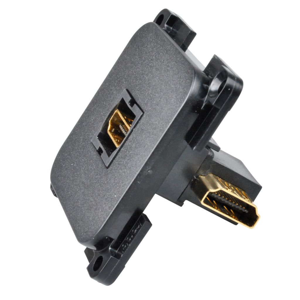 HDMI-Verbinder 90° gewinkelt Seitenansicht