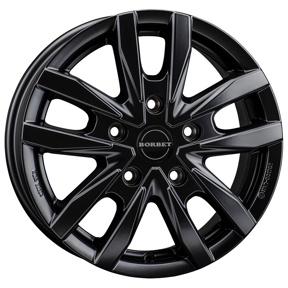 Borbet Aluminiumfelge Borbet CW5, black matt, 16" für Fiat Ducato mit Heavy-Chassis ~ 88 324