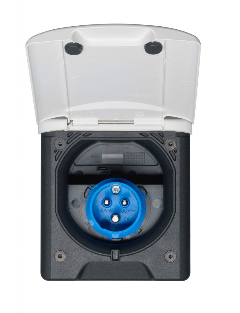 FAWO GmbH Einspeisungsstecker 13 CEE17 weiß  ~ 321/036