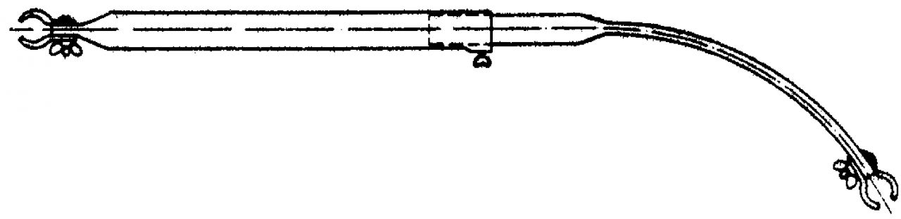 Piper GmbH & Co. KG Dachauflagestange gebogen 22 mm Stahl, 210-255 cm  Zeichnung