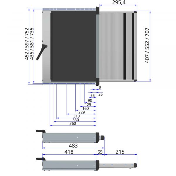 Thule® Slide-Out Step G2 12V, Breite 700 mm ~ 89 348