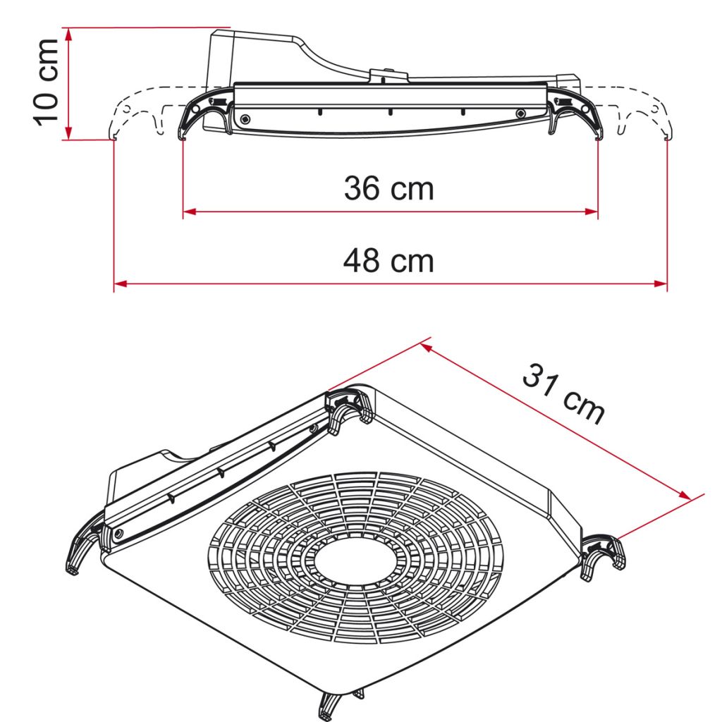 Fiamma® Turbo-Kit 12 Volt Be- und Entlüfter  ~ 206/022