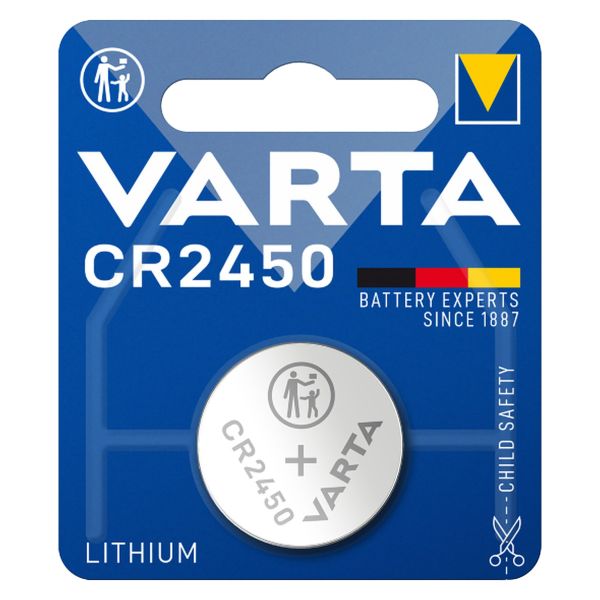 VARTA Hightech-Lithium-Knopfzelle, Lithium Coin CR2450 ~ 322/764