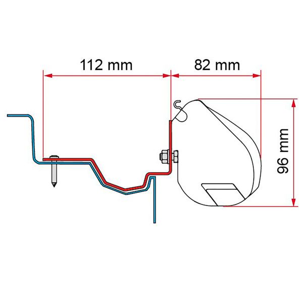 Fiamma® Kit Ford Custom Group Rapido ~ 071/805