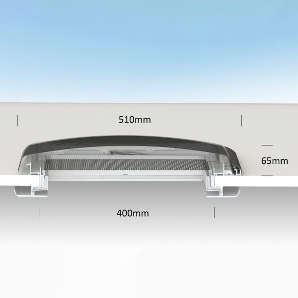 Brunner Dachhaube roofSTAR 4, Bügel, mit Zwangsbelüftung ~ 206/334