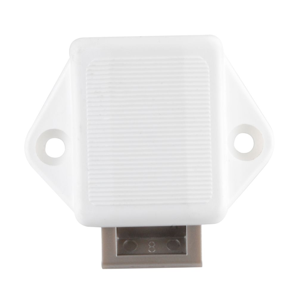 Häfele Mini-Push-Lock-Schloss, weiss 15 mm, lose  ~ 250/507-1