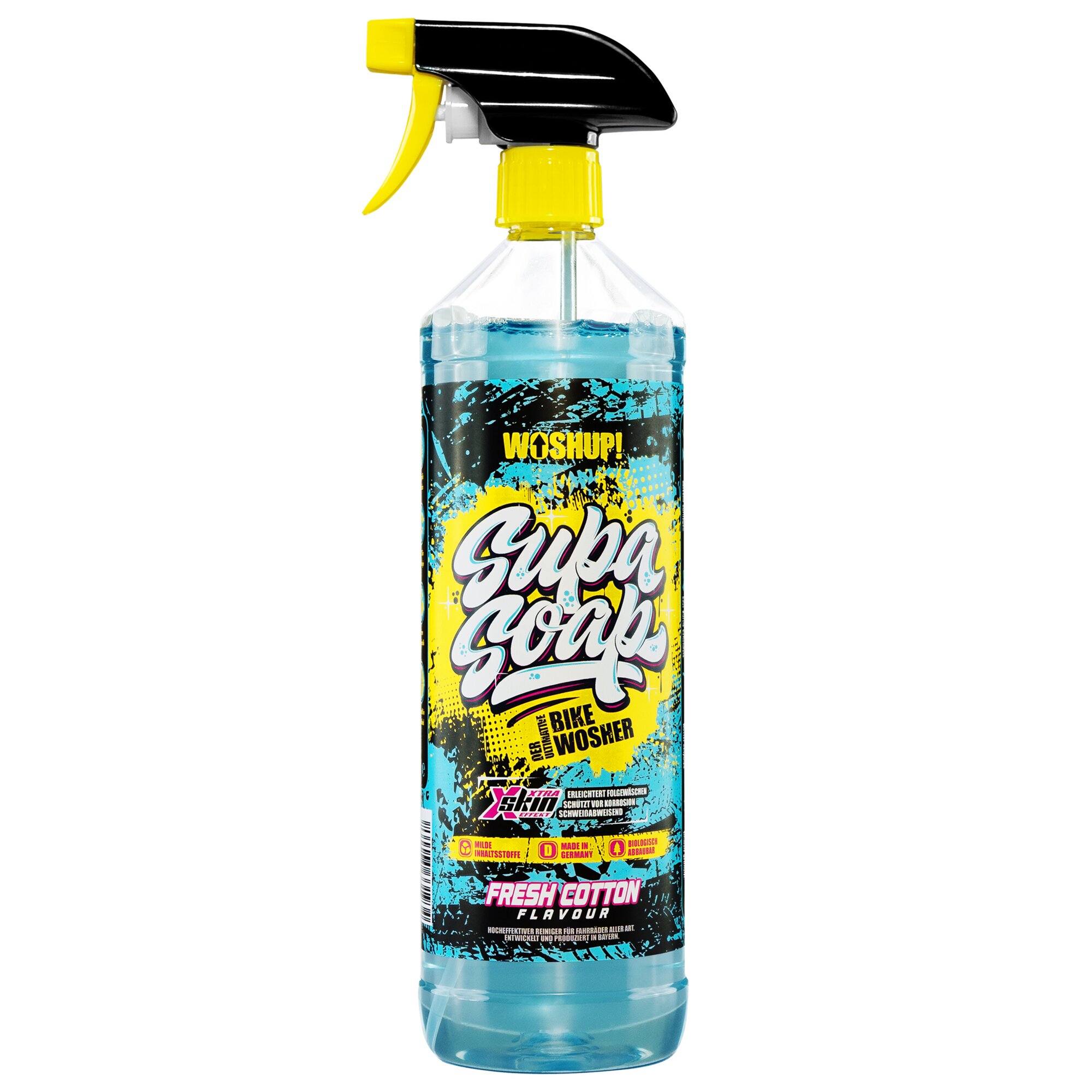 Woshup Fahrradreiniger Supa Soap Fresh Cotton, 1 Liter ~ 450/347