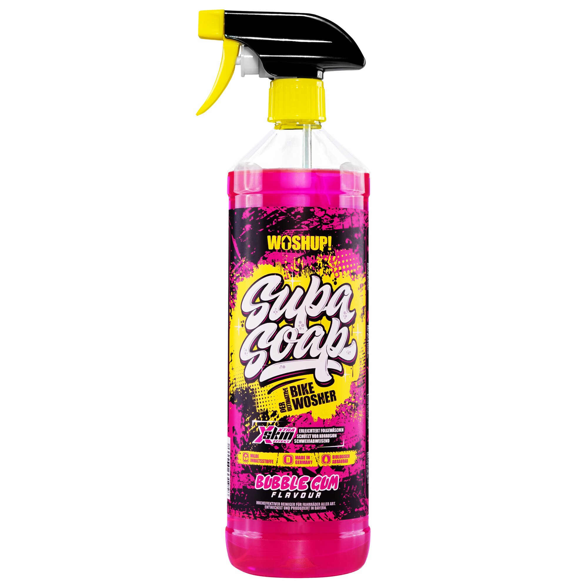 Woshup Fahrradreiniger Supa Soap Bubblegum, 1 Liter ~ 450/346