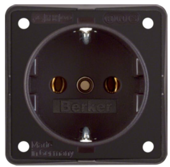 Berker GmbH Integro Steckdose Schuko braun , SB-verpackt  ~ 321/237