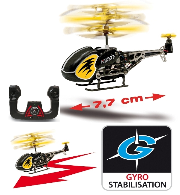 heli, RC-helicopter, gyrostabilisierung, gelb, nicko-technik, 