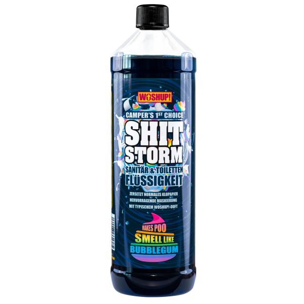 Woshup Shitstorm Toilettenzusatz Bubblegum, 1 Liter ~ 450/326