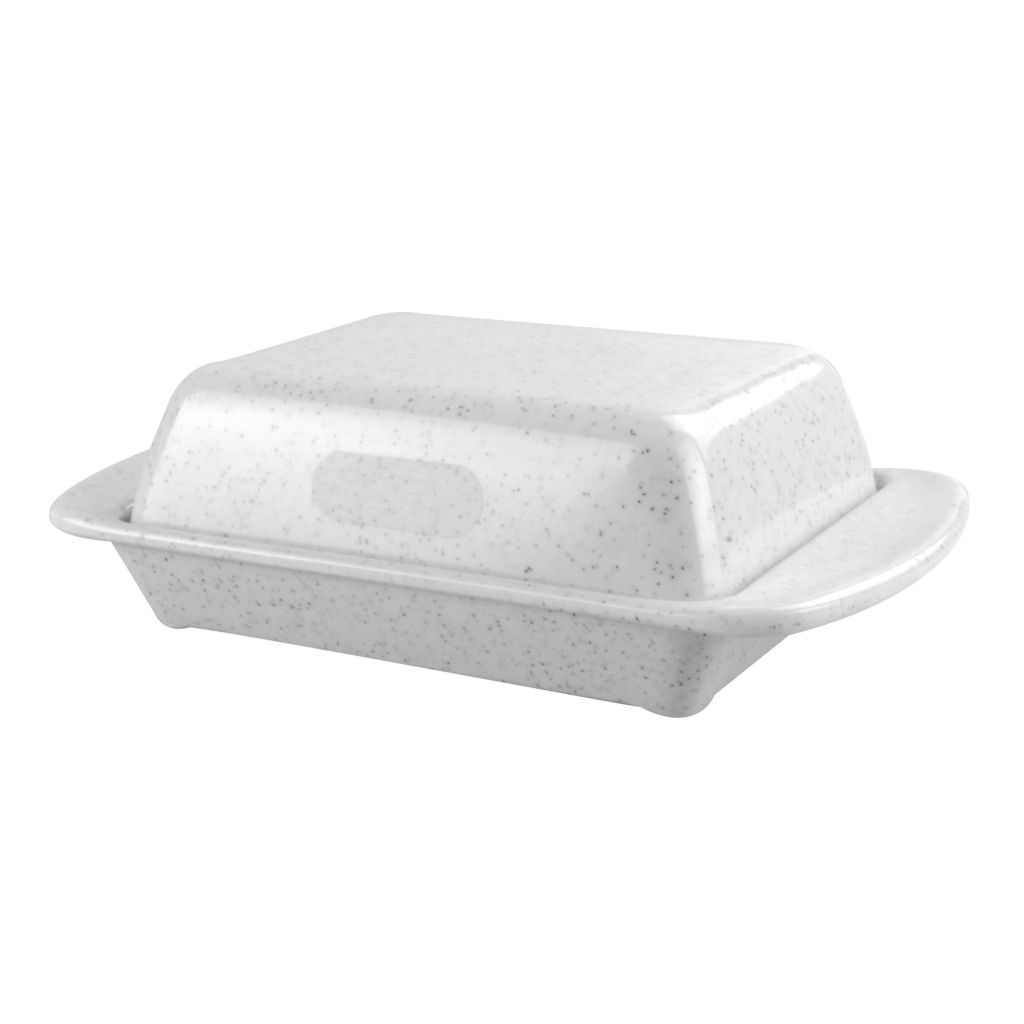 Waca® Butterdose Granit uni, Melamin-Geschirr  ~ 550/480