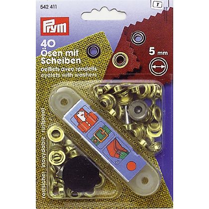 Prym Group PRYM Ösen mit Scheiben 5 mm  ~ 610/663